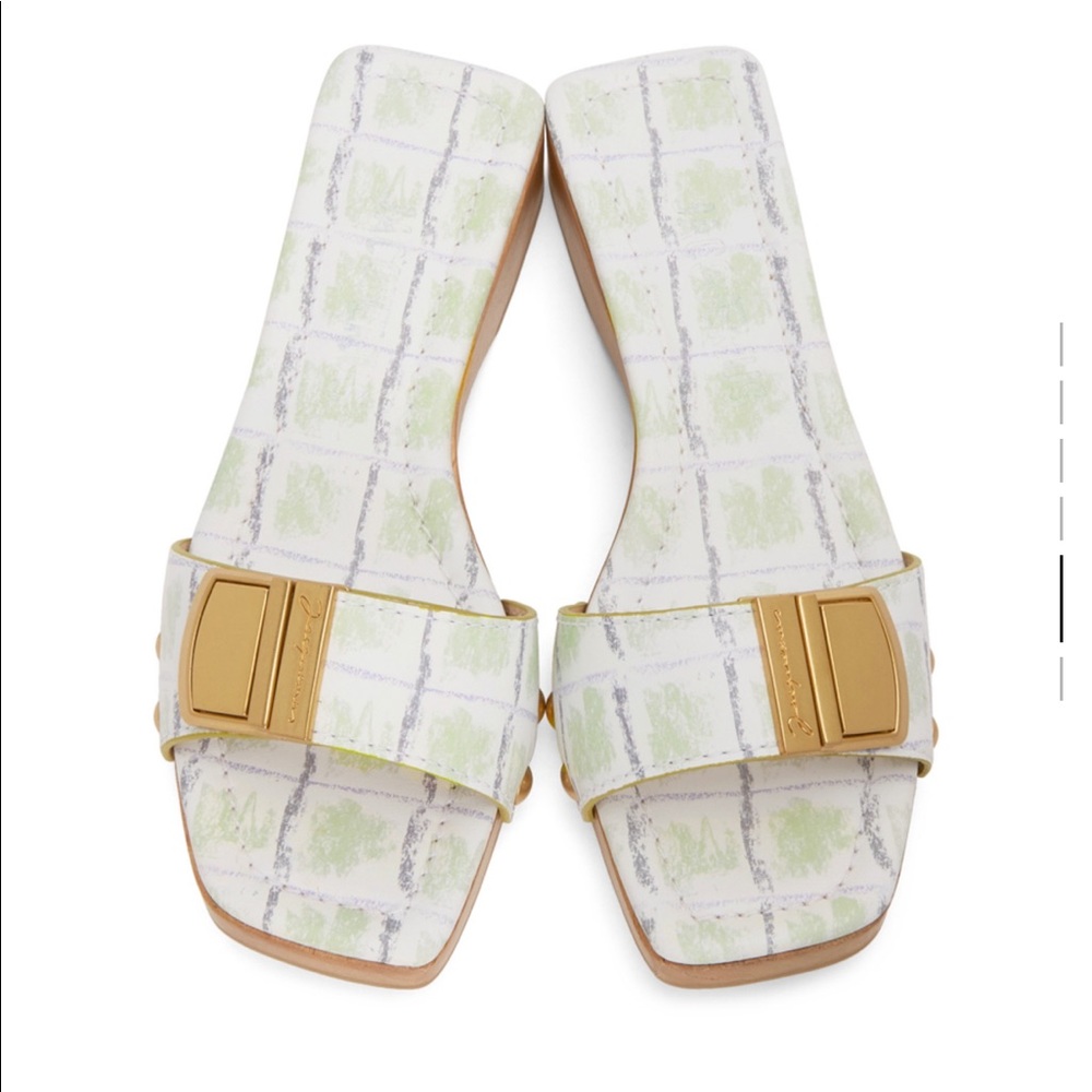 Jacquemus wooden platform slides